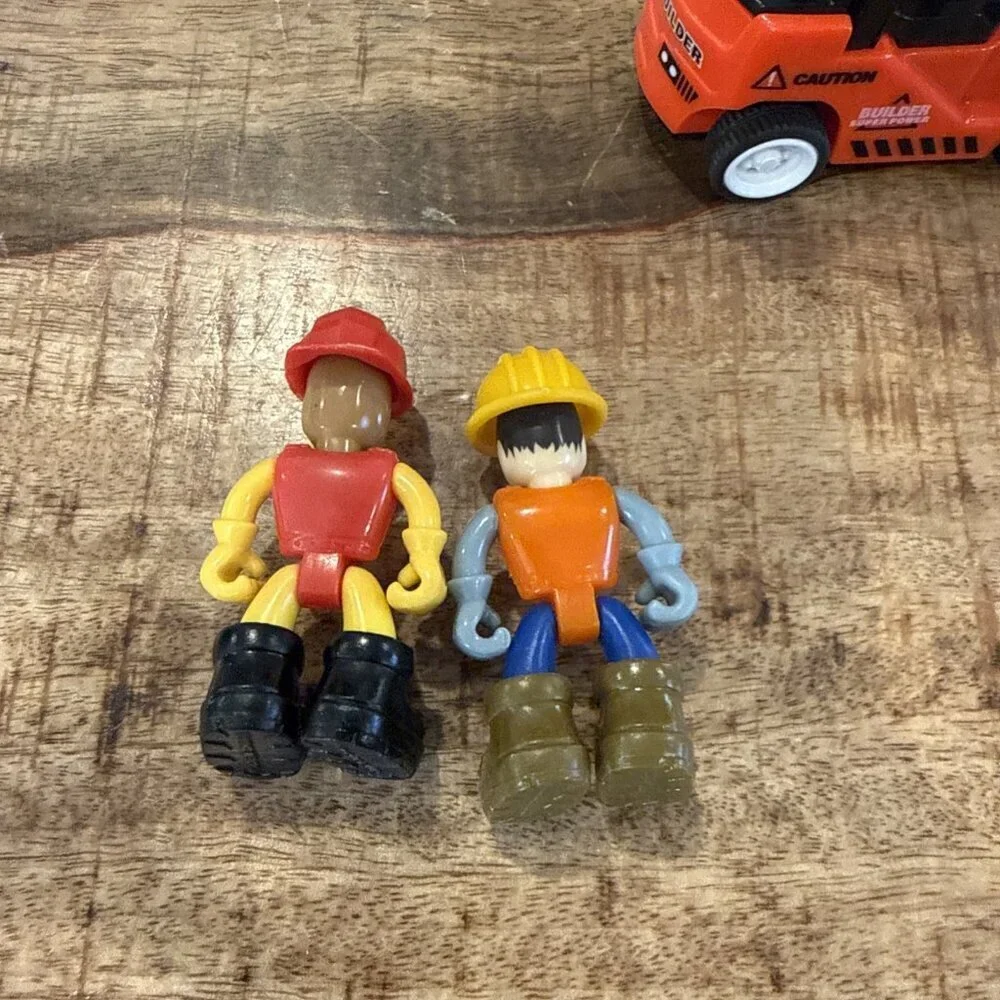Nikko Toys Construction Workers Figures Cake Toppers Toy State 2.5 Inch (3 Pcs)